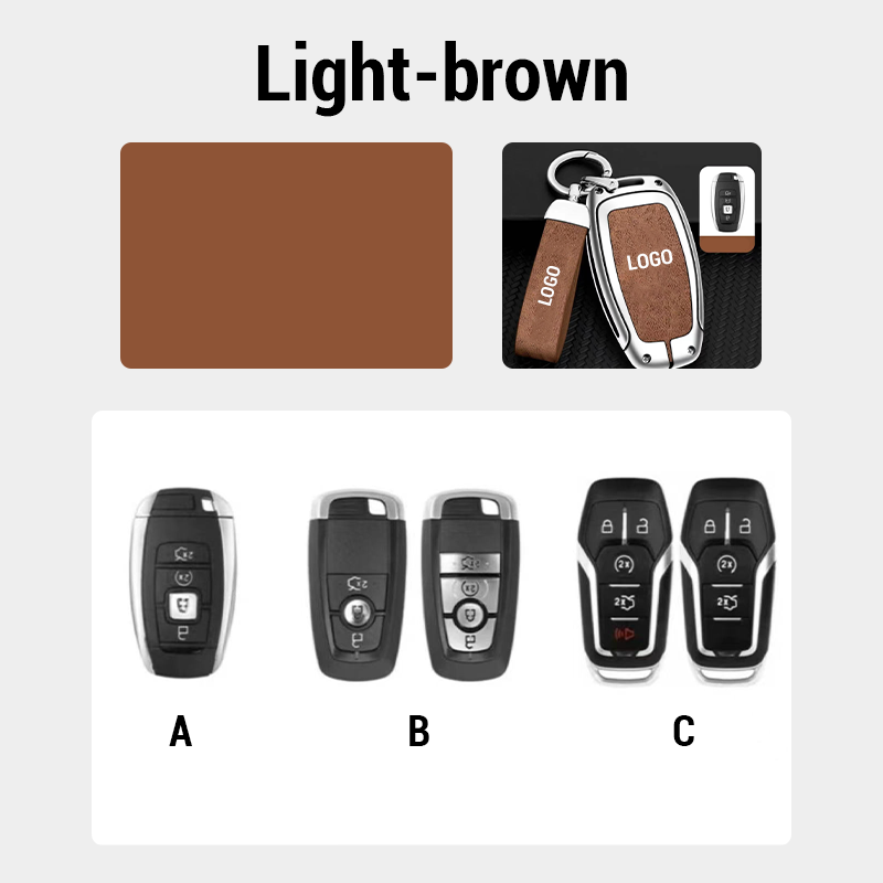 For Lincoln Leather Keychain