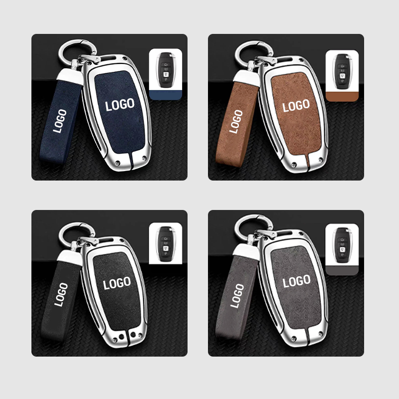 For Lincoln Leather Keychain