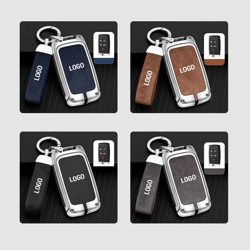 For Jaguar Leather Keychain