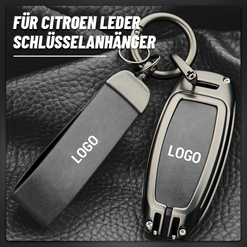 For Citroen leather keyring