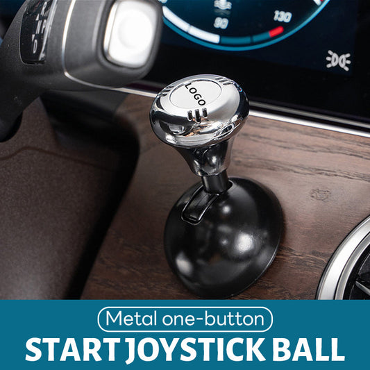 Metal one-button start joystick ball