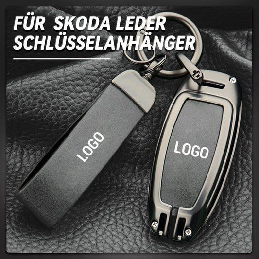 For Skoda leather keyring