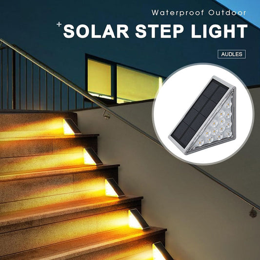 Outdoor solar step lights