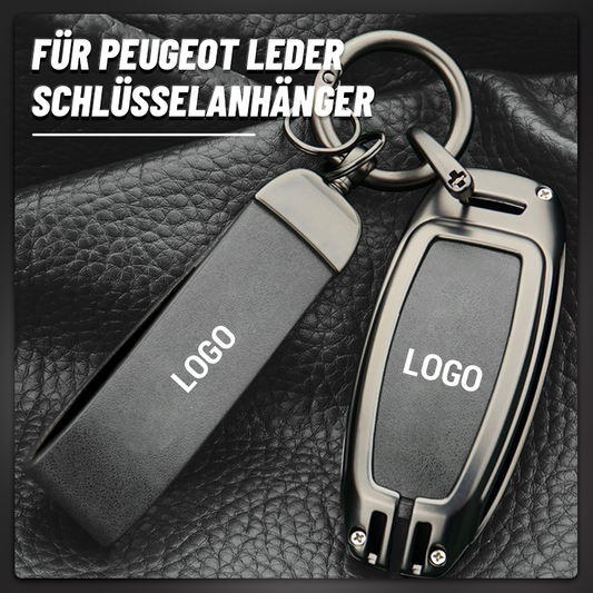 For Peugeot leather keyring