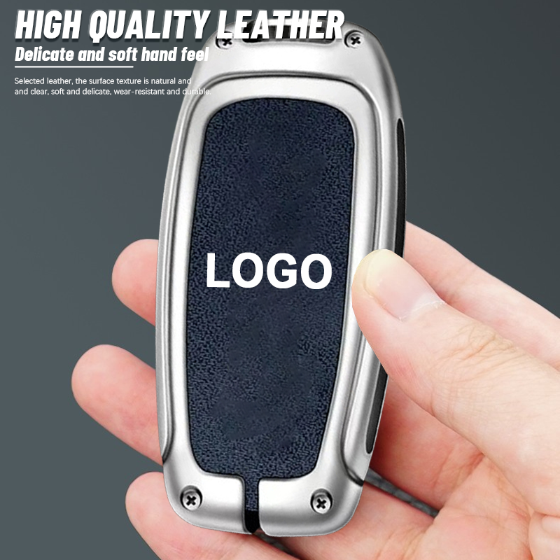 For Fiat Leather Keychain