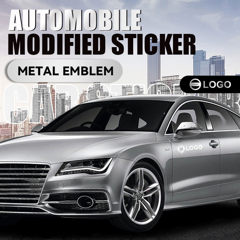 Emblema metálico adhesivo para auto modificado