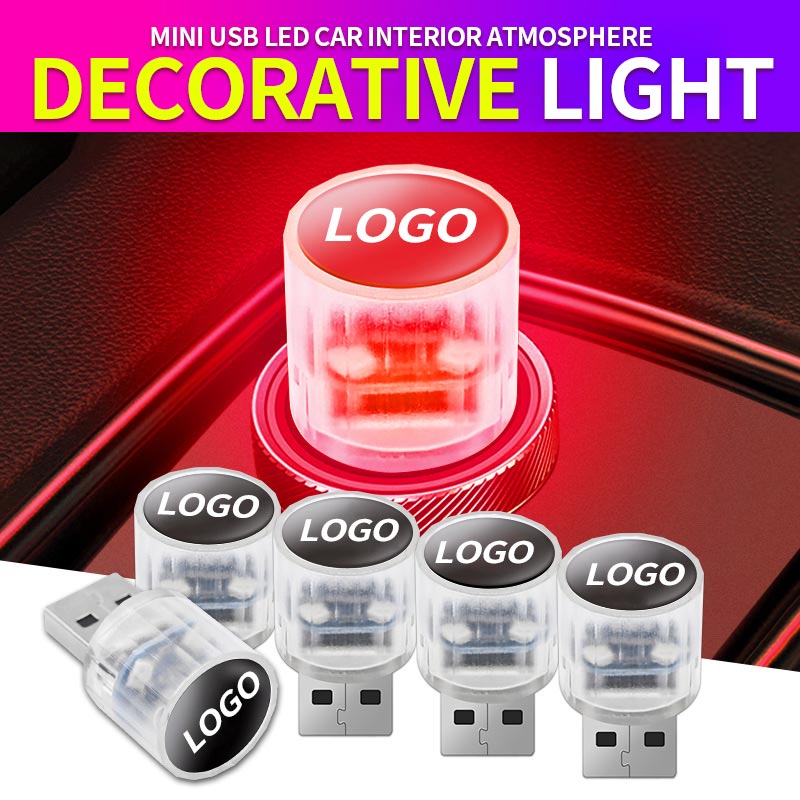 Mini USB LED Luz Decorativa Interior Coche